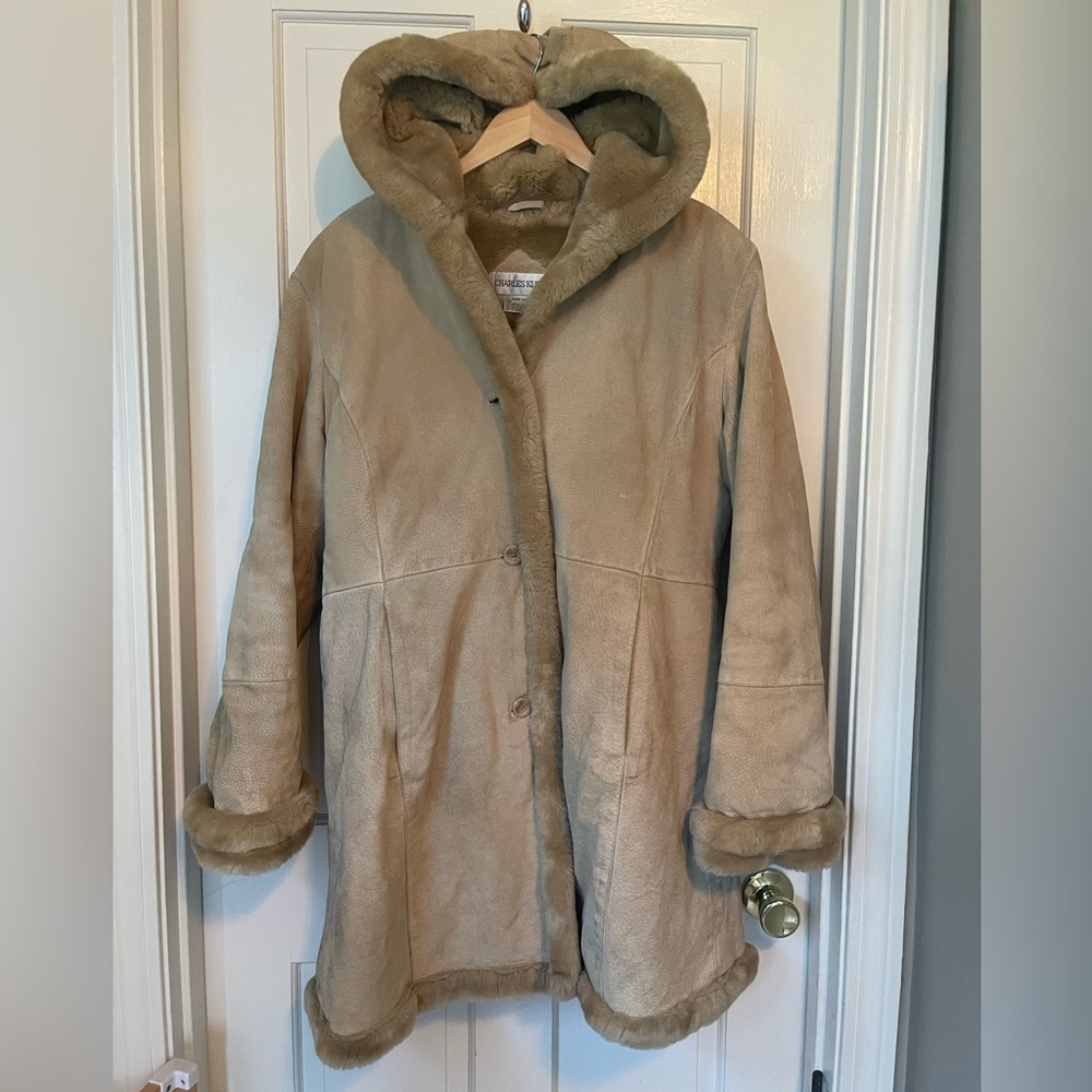 Women’s leather fur lined jacket